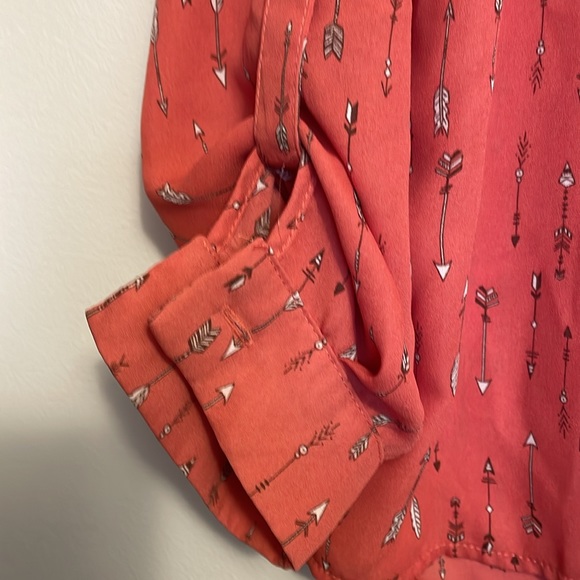 WOMENS SMALL CORAL BLOUSE NEVER WORN - Picture 5 of 6